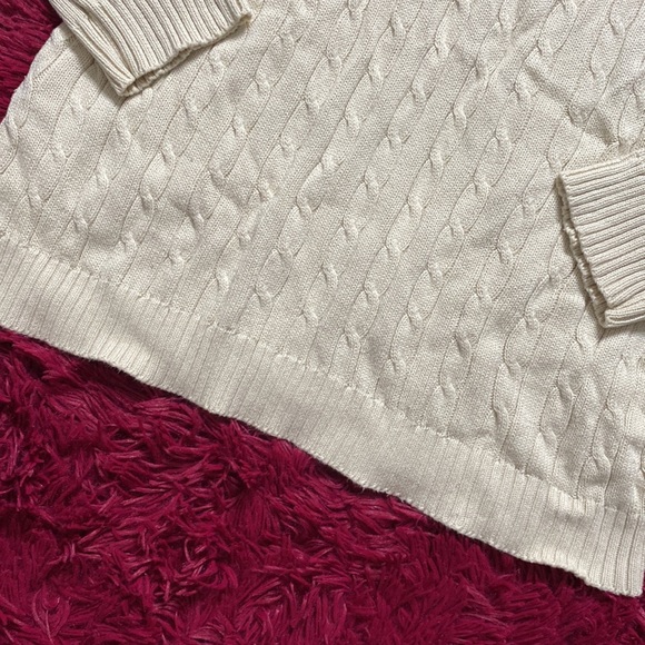 Faded Glory v-neck and v-back pale tan sweater - Picture 3 of 10